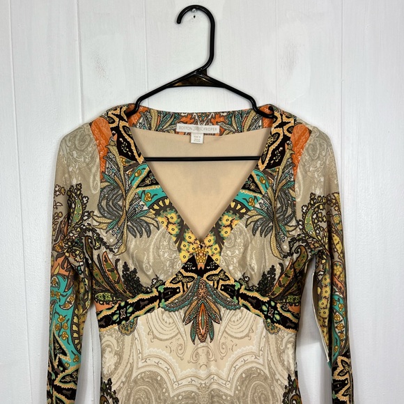 NWT Boston Proper Boho Paisley Midi Dress Sz 4 - Picture 3 of 15